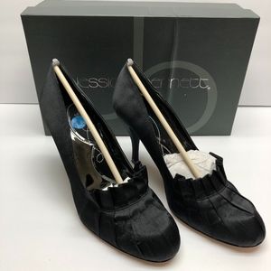 Silk and Leather Heels from Jessica Bennett